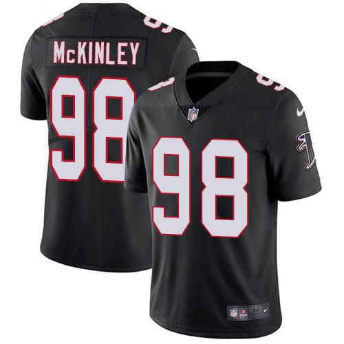 Nike Falcons #98 Takkarist McKinley Black Alternate Youth Stitched NFL Vapor Untouchable Limited Jersey
